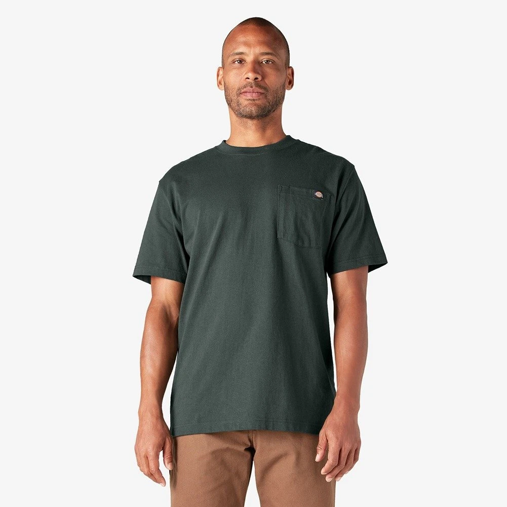 T-shirt Dickies Uomo Maniche Corte Con Tasca | Verde Muschio XXL | Tecnologia Raffreddante Temp-iQ