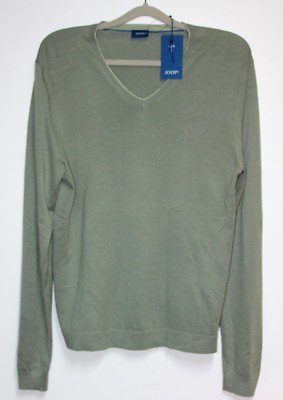 Joop Pullover V-Neck in Khaki Size M New with Tag