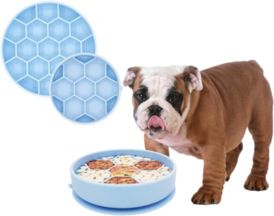 NEW Slow Feed Dog Bowl, Healthy Bloat Stop Feeder (Small) Dog Food Bowl