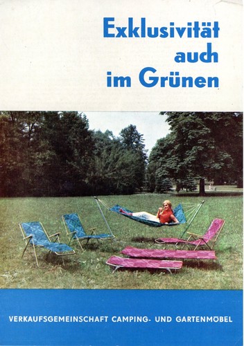 DDR Prospekt LUFTMATRATZEN LIEGESTUHL Campingliege Camping- und Gartenmöbel - Bild 2 von 4