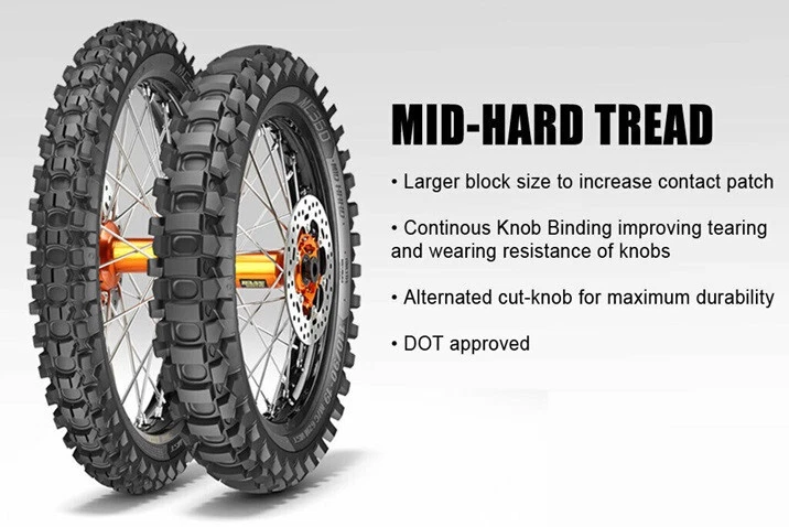 CONJUNTO DE PNEUS TRASEIROS METZELER MC360 MIDHARD 80/100-21 DIANTEIRO 110/90-19 +TUBOS KAWASAKI - Imagem 2 de 4