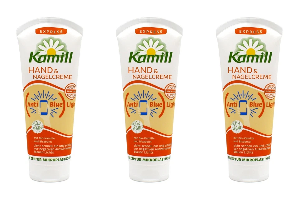 Kamill Express Hand & Nagelcreme Anti Blue Light , 3x100ml EAN4000196031112
