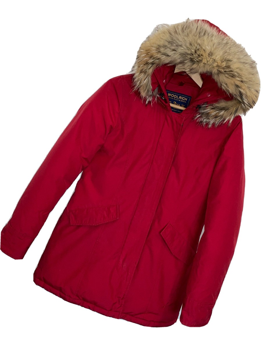 WOOLRICH UNISEX RED ARCTIC PARKA CA05331 SZ SML Slim RRP