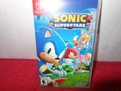 NINTENDO SWITCH SONIC SUPERSTARS VIDEO GAME W/ BOX SONIC THE