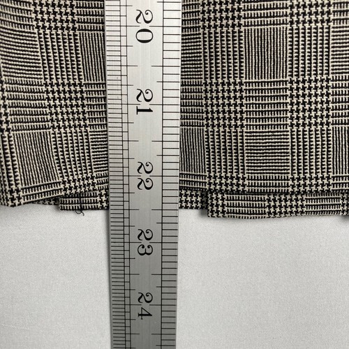 Pendleton Size 10 Black White Houndstooth Plaid Wool Pleated A-Line Midi Skirt - Picture 7 of 8