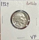 1929 BUFFALO INDIAN HEAD NICKEL VF ( RAW1118 )