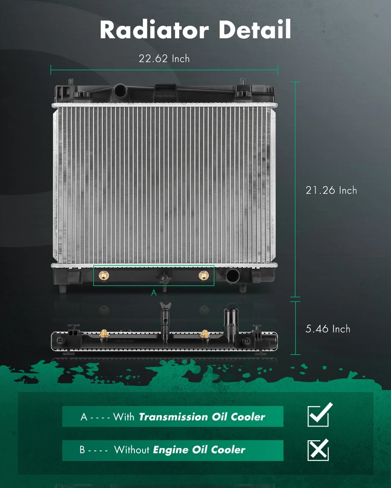 Radiador 2890 para Toyota Yaris 2006-2019 1,5 L 2008-2014 Scion xD 1,8 L aluminio Foto 2 de 4