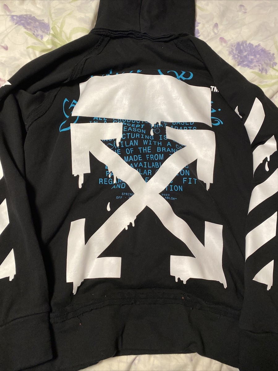 20ss/Dripping Arrows Incomp Hoodie/パーカー 60%OFF Off-White 20SS DRIPPING ARROWS INCOMPLETE HOODIE オフ