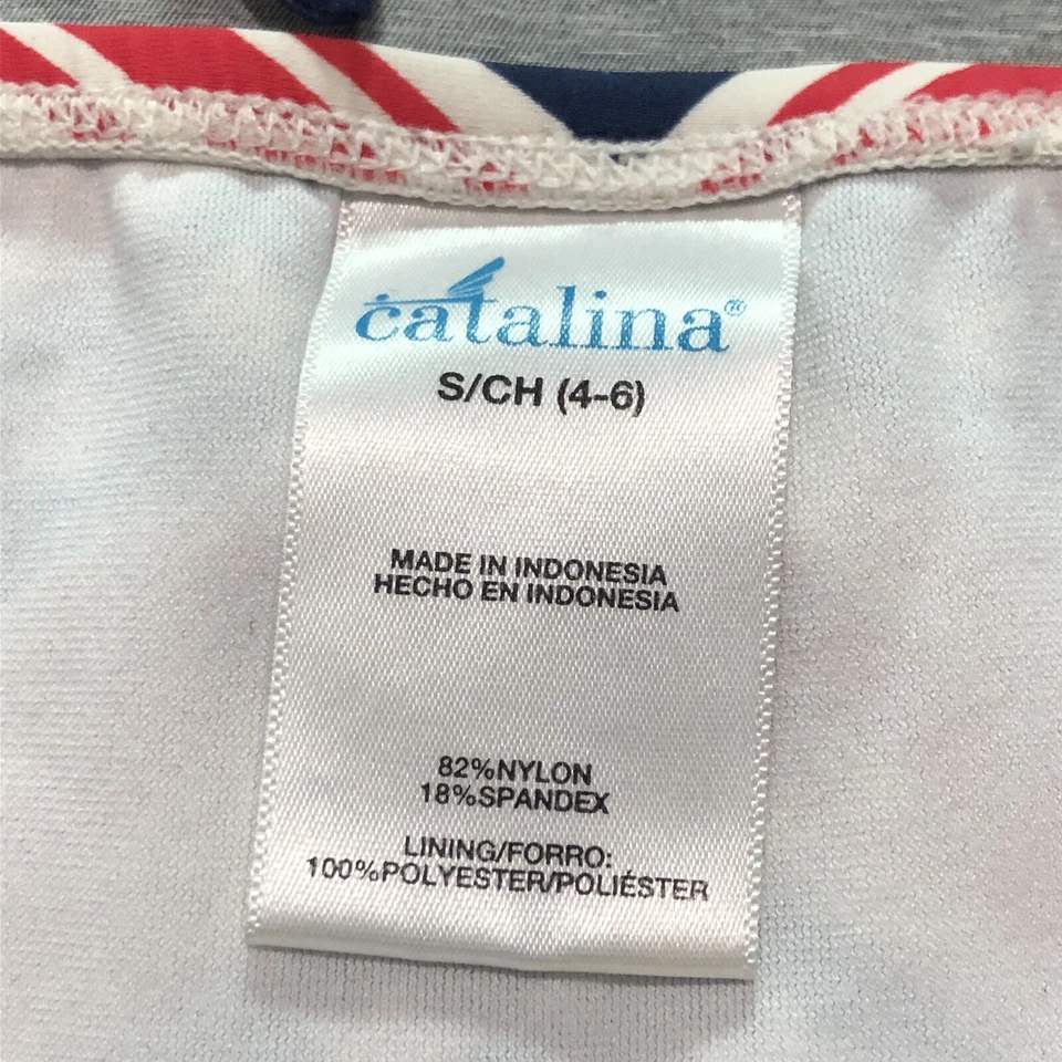 Купальник бикини женский Catalina M США небесный патриотический пляжный отдых ретро - Изображение 3 из 4