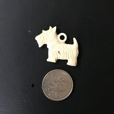 Vintage Celluloid Terrier Scottie Westie Dog Charm Toy Prize