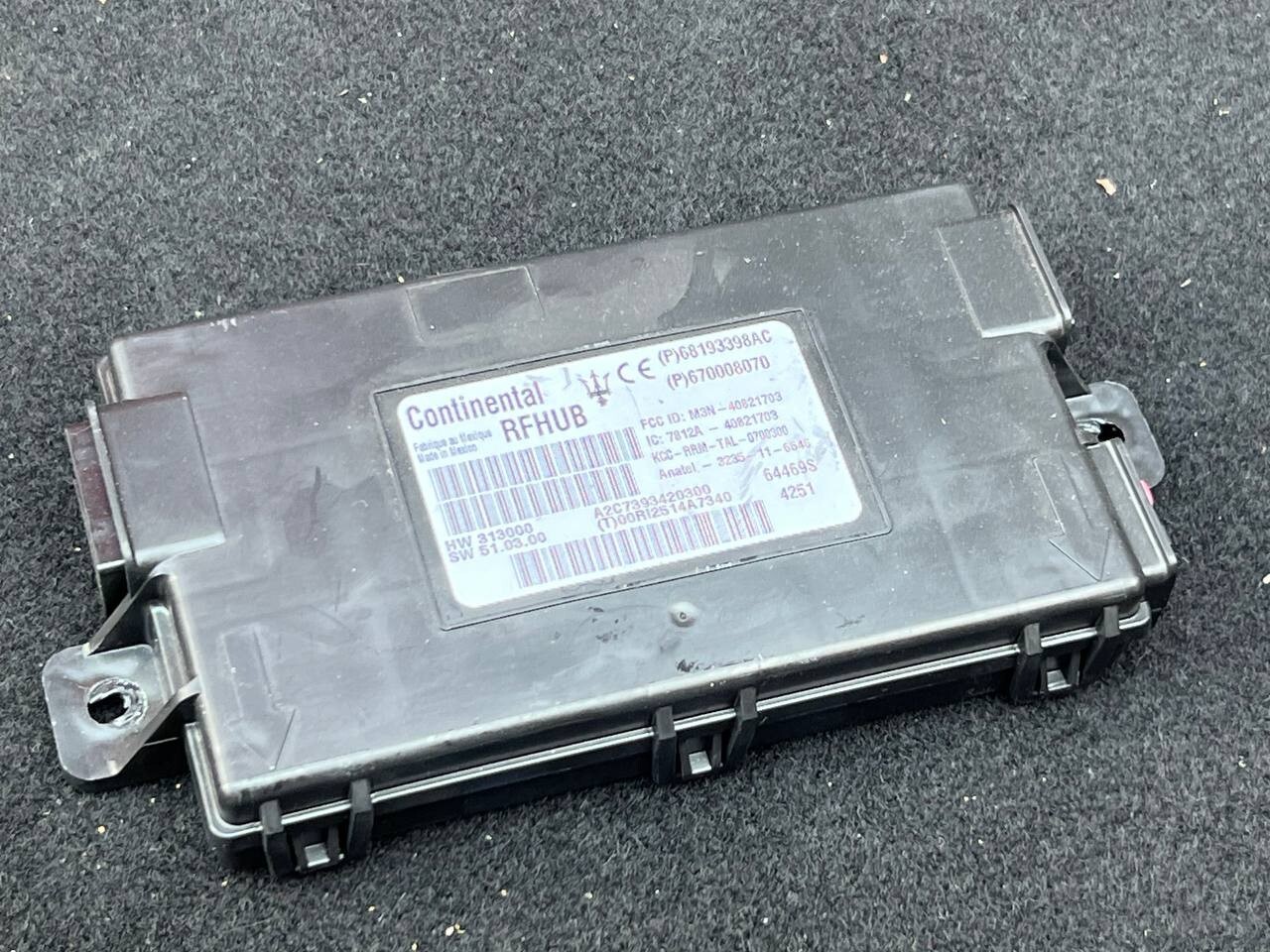 Maserati Ghibli OEM Keyless Entry Module – Part Number 68193398AC