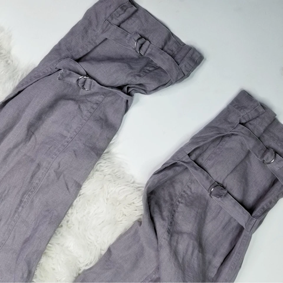 Newport News linen cargo pants size 14 beige - Image 3 of 4