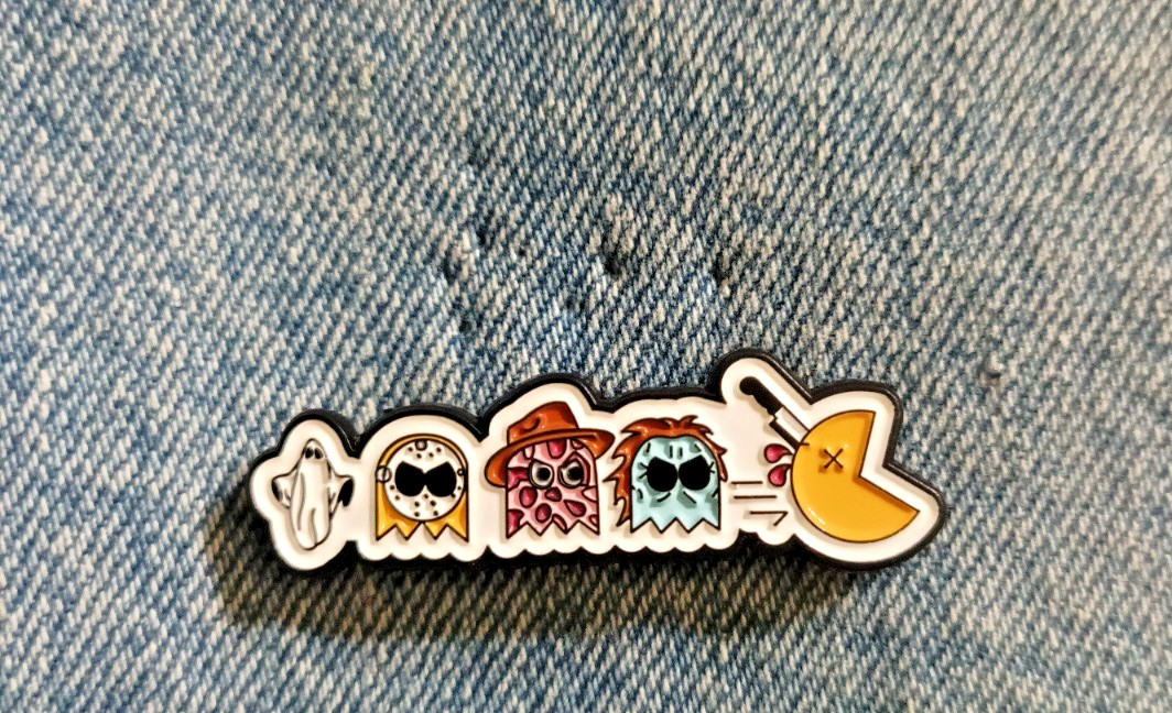 PAC-MAN ENAMEL PIN-2 OR MORE PINS $5.49 SHIPPING-SPEND $20 SHIPPING IS FREE
