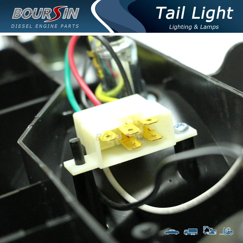 Tail Light Fit Isuzu NPR NQR NRR FSR FRR Truck Rear Tail Lamp 1987-2019 1 Pair - Image 4 of 4