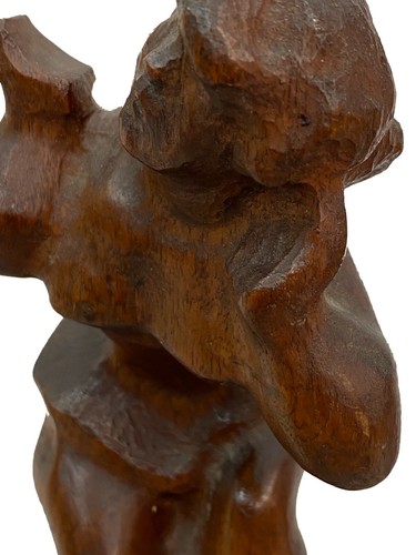 Chaim Gross, Ballerina on Unicycle, Hand-Carved Wood Sculpture, Ca. 1940s - Picture 3 of 12