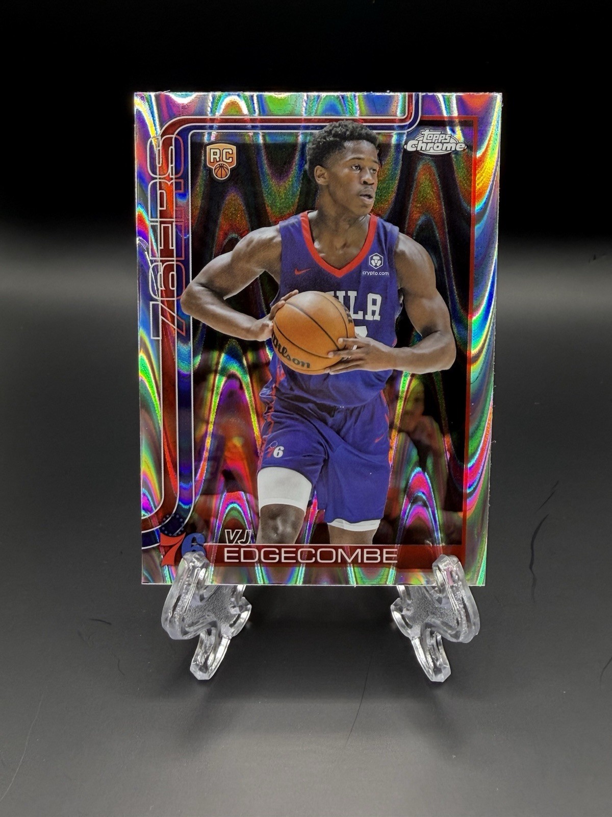 2025-26 Topps Chrome - VJ Edgecombe #253 RayWave Refractor RC