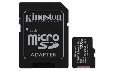 Kingston Canvas Select Plus microSD Karte SDCS2/128GB Class 10 128GB, schwarz