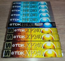 LOT 10 Cassette Video VHS Vierge TDK  240 NEUF SOUS BLISTER K7 MAGNÉTOSCOPE 