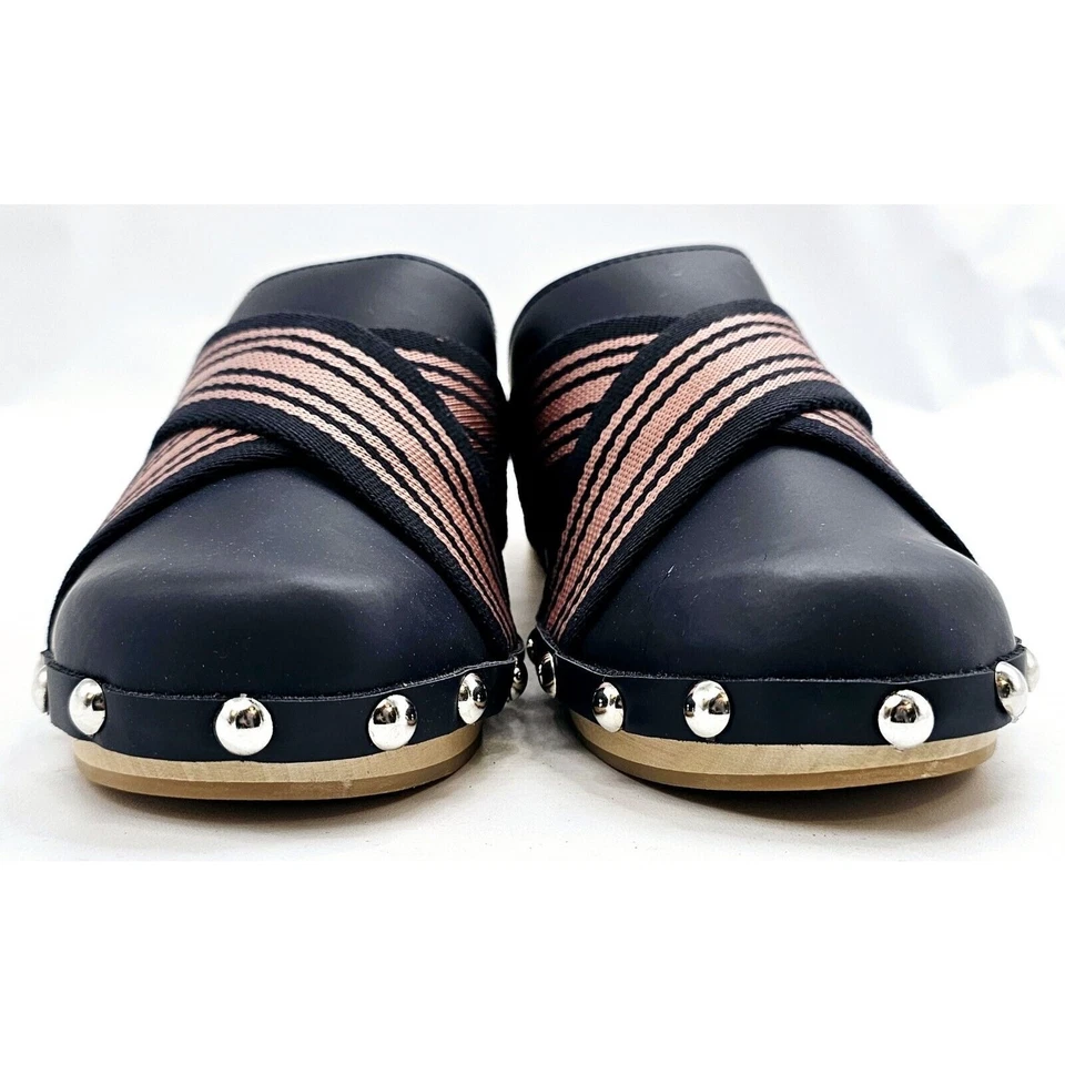 Zueco Hunter Original Para Mujer Azul Cruzado/Rosa Tachonado Talla 9 NUEVO Italia Foto 4 de 4