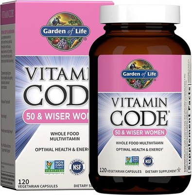 Garden of Life Vitamin Code Multivitamin for 120 Count (Pack 1), No Color 