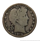 1915 D Denver Barber Fine Silver 50C Half Dollar US Coin