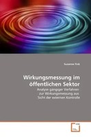 Wirkungsmessung Im öFfentlichen Sektor Susanne Fink Taschenbuch Deutsch