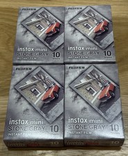4 Pack Fujifilm Instax Mini Film Stone Gray