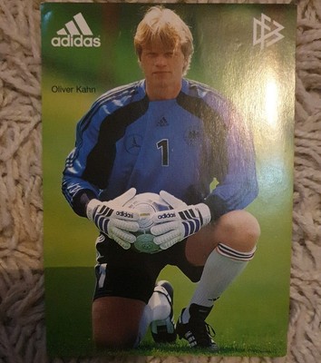 Unikat Autogramm-Karte Torwart DFB Oliver Kahn *nicht signiert*