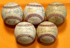 (5) 1980s Detroit Tigers Team Signed Baseball Auto Al Kaline / Alan Trammell
