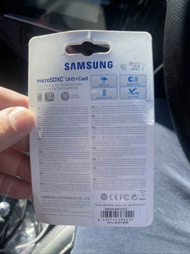 Samsung EVO 64GB Fast 95 MB/s Memory Card MicroSDHC Class 10 With Adapter - Image 2 of 2