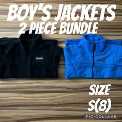 Boys Clothes Columbia Steens Mountain II Fleece 2 Piece Jacket Bundle Size S(8)