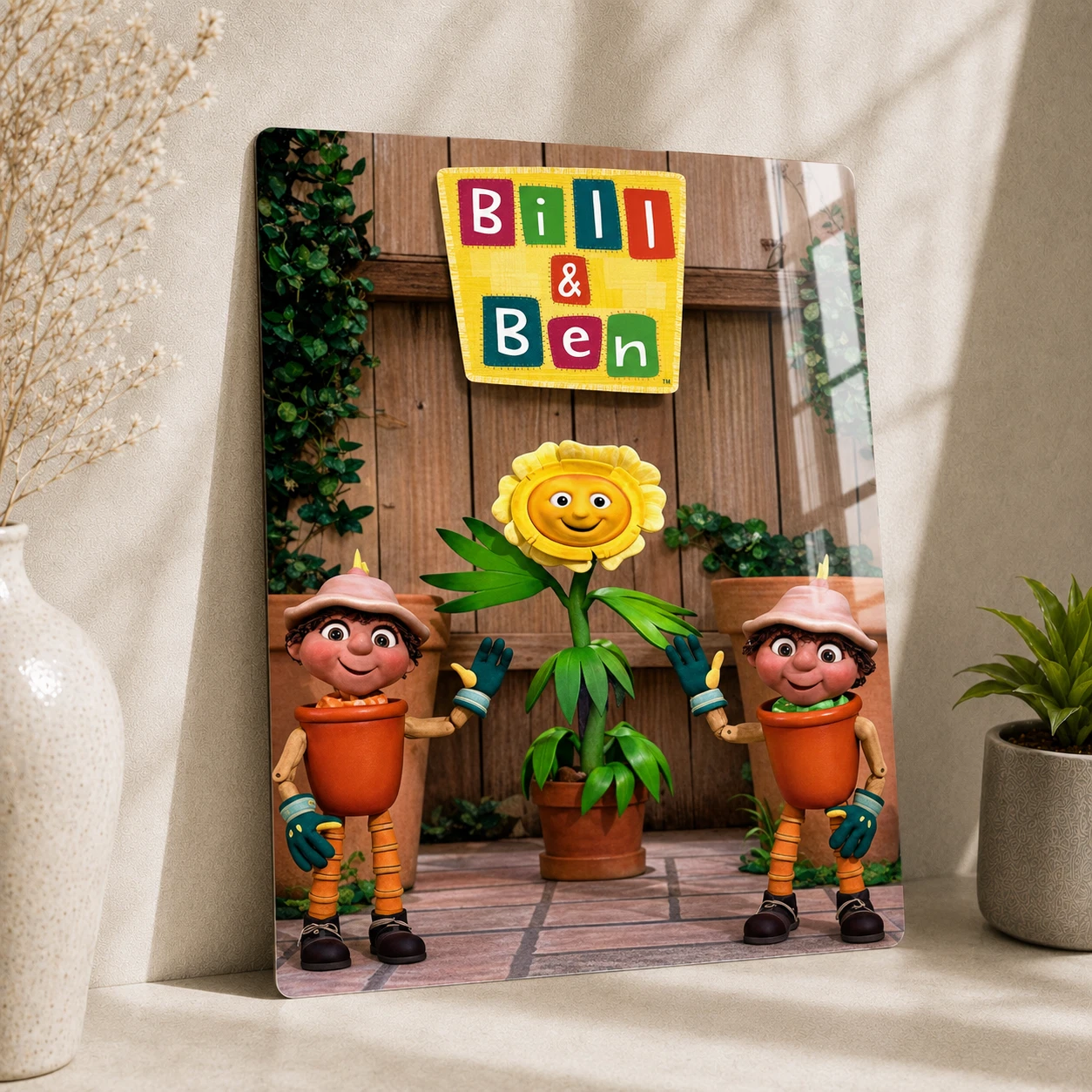 Bill and Ben TV Show Metal Sign Wall Poster Decor Gift Plaque Retro TV - Picture 1 of 6