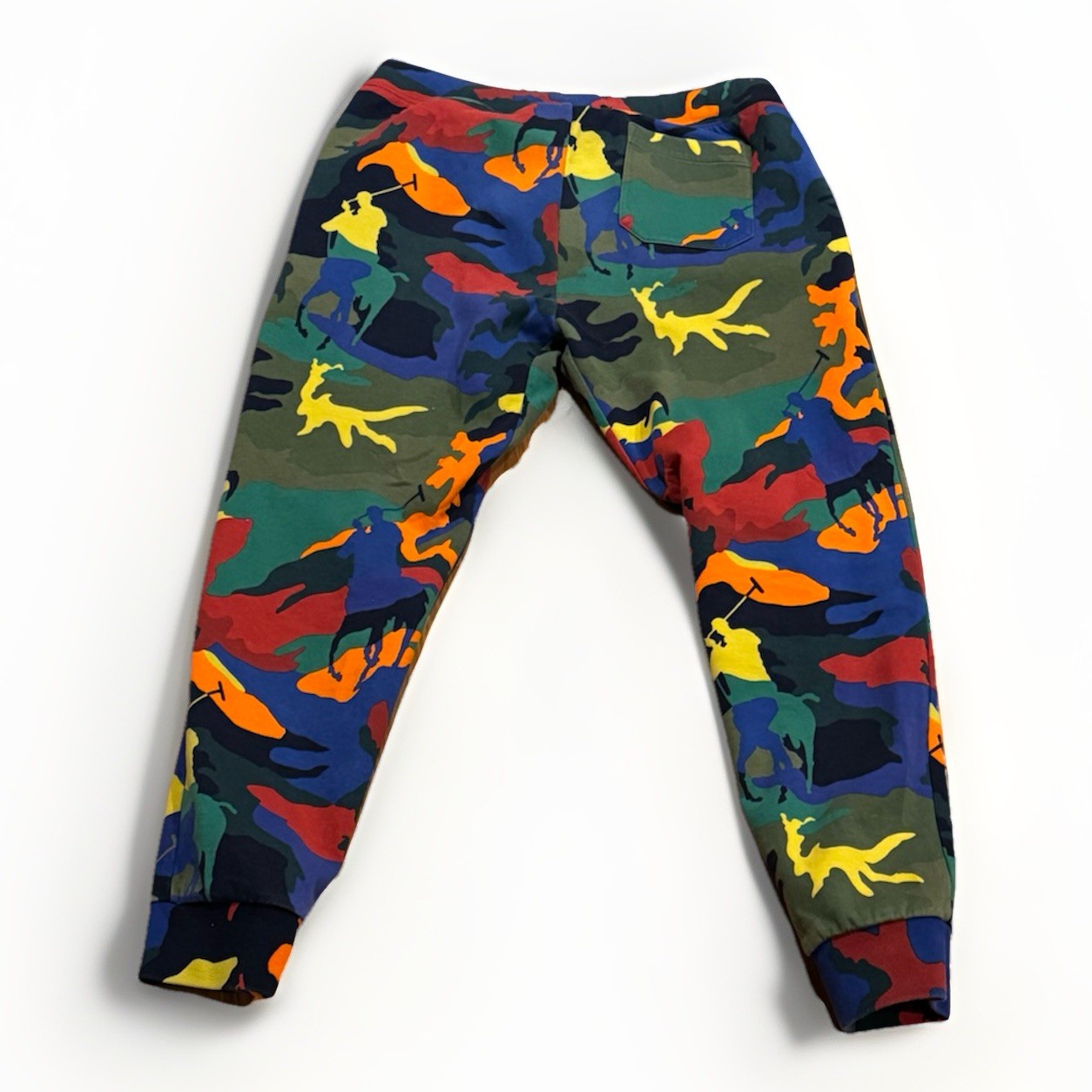 Polo Ralph Lauren Pony Camo Double-Knit Jogger Pants L Sportsman Stadium Rare thumbnail 2