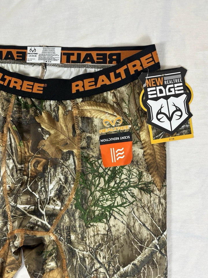 NWT Realtree Edge Base Layer Bottom Scent Blocking Under Pants Camo Mens Large - Image 3 of 4