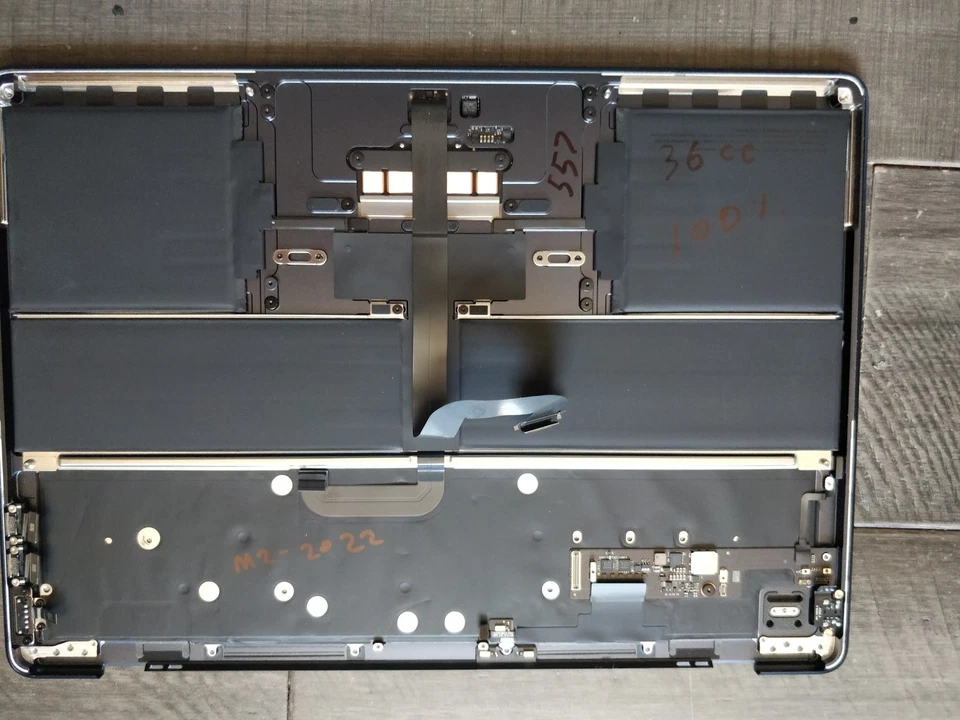 Apple Macbook Air 13" M2 A2681 2022 ,掌托,键盘,触摸板,午夜蓝色 — 第 3/4 张图片