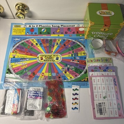 Sing Spell Read Write, Games, Mats, Cards, Vinyl Cars, Chest (empty)