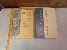 Security Analysis Principles and Technique Benjamin Graham 1962 Fourth Ed HCDJ