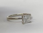 14k White Gold IGI Princess Cut Lab Grown Diamond Ring 1.00 CTW 3.0g Size 6.75 — photo 4