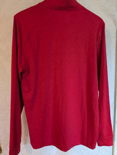 Boeing 1/4 Zip Pullover Shirt Sz. Small F-15EX EAGLE 11 ORANGE - Picture 13 of 15