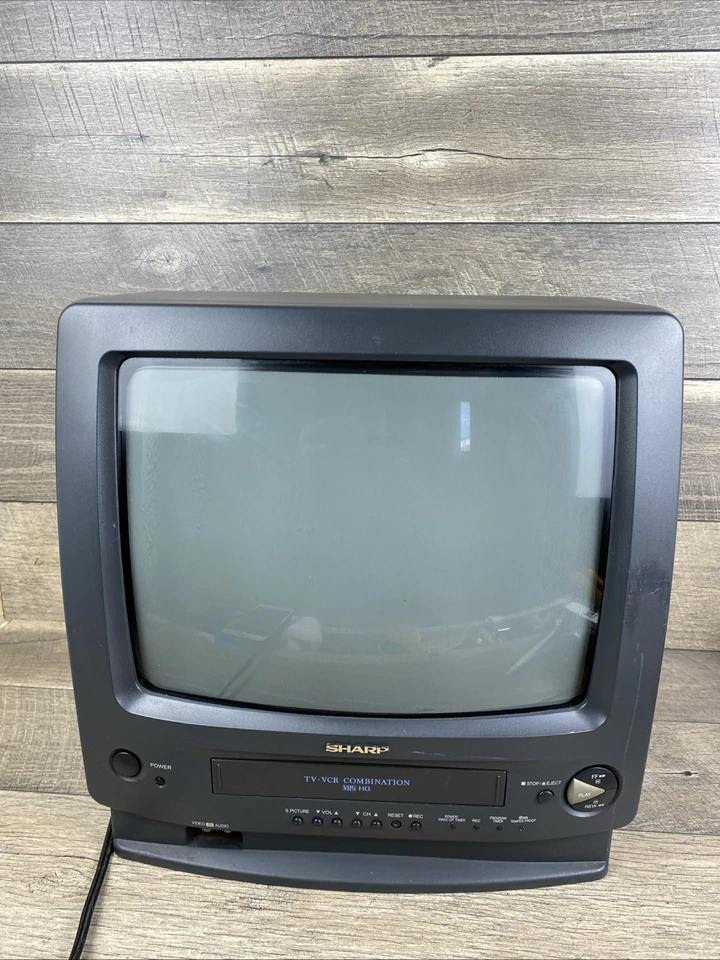 Sharp Retro Gaming 13in TV/VHS Combo 13VT-H60 ⚠️Broken VHS doesn’t Work ⚠️ - Image 3 of 4