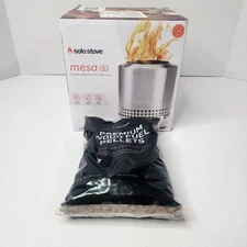 Solo Stove Mesa XL Tabletop Fire Pit with Stand Low Smoke Water Stainless Steel