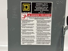 Square D (DU322) 60 Amp 240Vac General Duty Single Throw Safety Switch