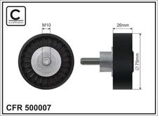 Caffaro 500007 Deflection/Guide Pulley, V-ribbed belt for Audi, Porsche