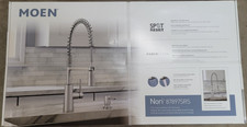 Moen Nori Stainless Pull High Arc Water Tap Kitchen Spring Faucet 87897SRS