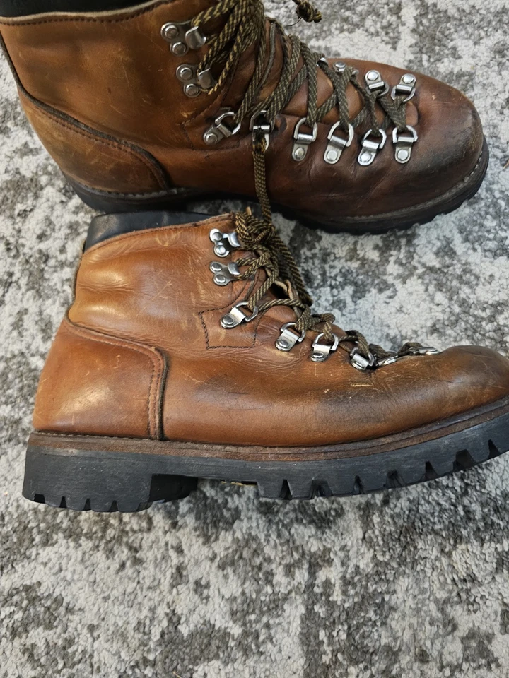 VTG 70s RED WING IRISH SETTER LEATHER HIKING/MOUNTAINEERING BOOTS Size 9 D - Image 3 of 4