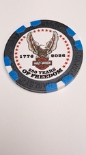 250th Harley Davidson Poker Chip Jet City Renton Washington
