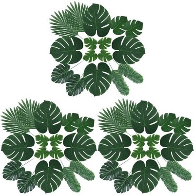 180 Stück simulierte Monstera Blätter Realistische Grüne Blätter Ornament