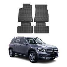 OMAC Gummi Fußmatten für Mercedes GLB X247 2019-2025 Automatten Gummi Schwarz 4x