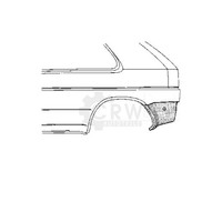 Reparaturblech Seitenwand Hinten Links FüR VW Golf II 19E 1G1
