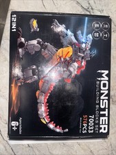 Sealed Monster Building Blocks 70033 12-in-1 Mecha Godzilla 576 PCS STEM Toy New